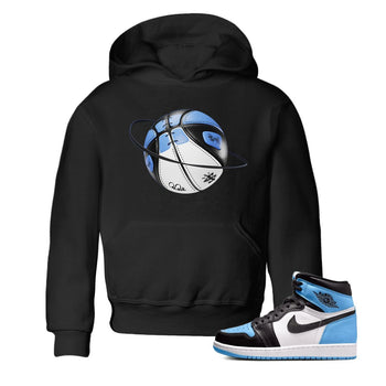 Air Jordan 1 Retro High OG UNC Toe Shirt to match Jordans Basketball Planet Sneaker Tees 1s UNC Toe SNRT Sneaker Release Tees Kids and Baby Tees Black 1