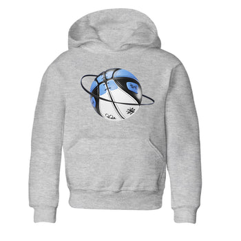 Air Jordan 1 Retro High OG UNC Toe Shirt to match Jordans Basketball Planet Sneaker Tees 1s UNC Toe SNRT Sneaker Release Tees Kids and Baby Tees Heather Grey 2