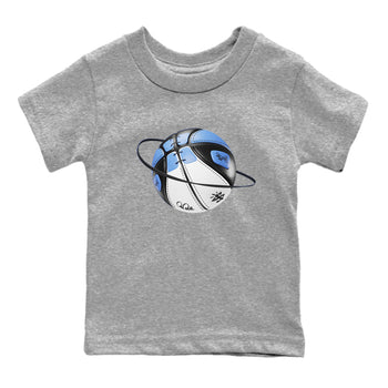 Air Jordan 1 Retro High OG UNC Toe Shirt to match Jordans Basketball Planet Sneaker Tees 1s UNC Toe SNRT Sneaker Release Tees Kids and Baby Tees Heather Grey 2