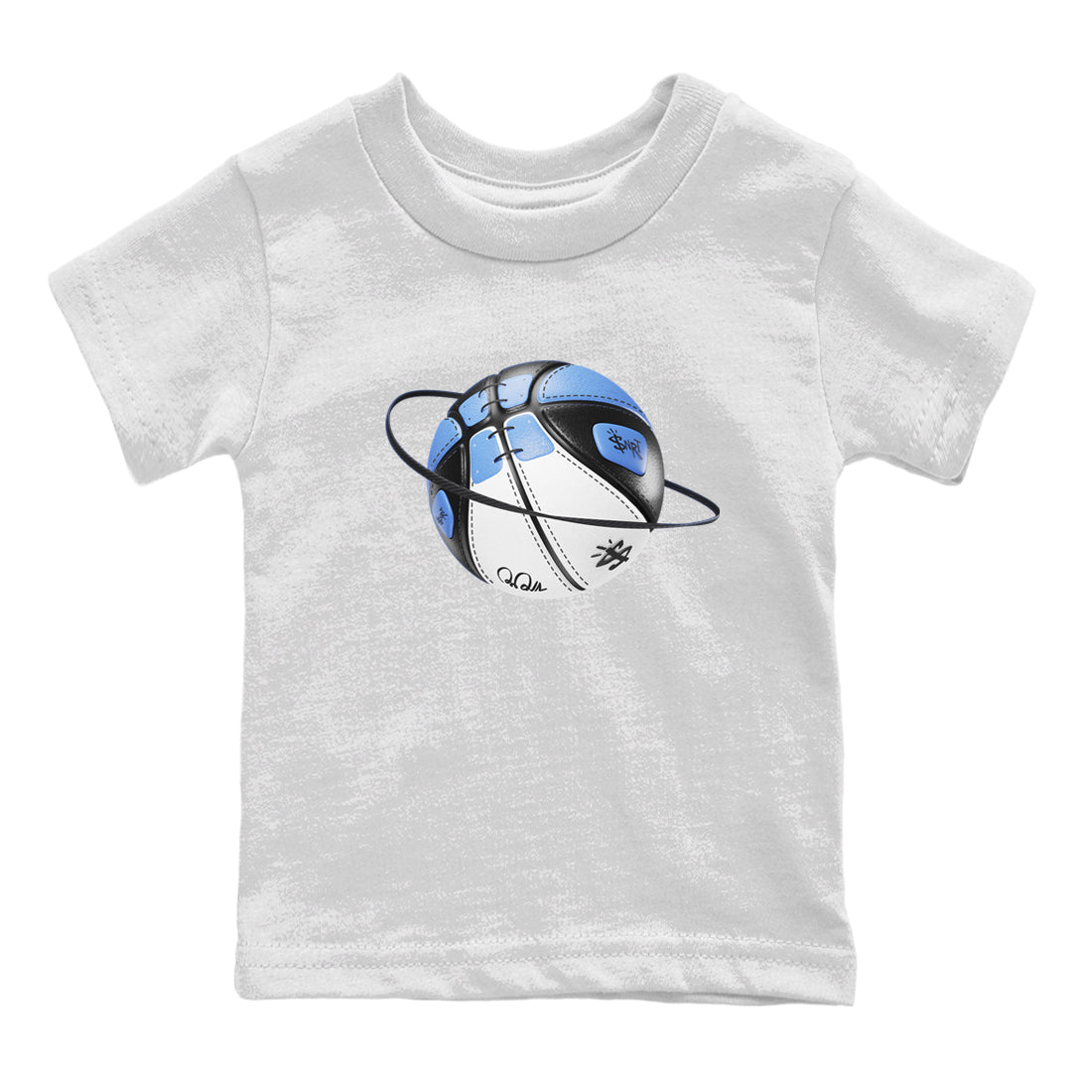 Air Jordan 1 Retro High OG UNC Toe Shirt to match Jordans Basketball Planet Sneaker Tees 1s UNC Toe SNRT Sneaker Release Tees Kids and Baby Tees White 2