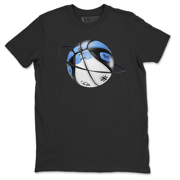 Air Jordan 1 Retro High OG UNC Toe Shirt to match Jordans Basketball Planet Sneaker Tees 1s UNC Toe SNRT Sneaker Release Tees Crew Neck T-Shirts Black 2