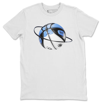 Air Jordan 1 Retro High OG UNC Toe Shirt to match Jordans Basketball Planet Sneaker Tees 1s UNC Toe SNRT Sneaker Release Tees Crew Neck T-Shirts White 2