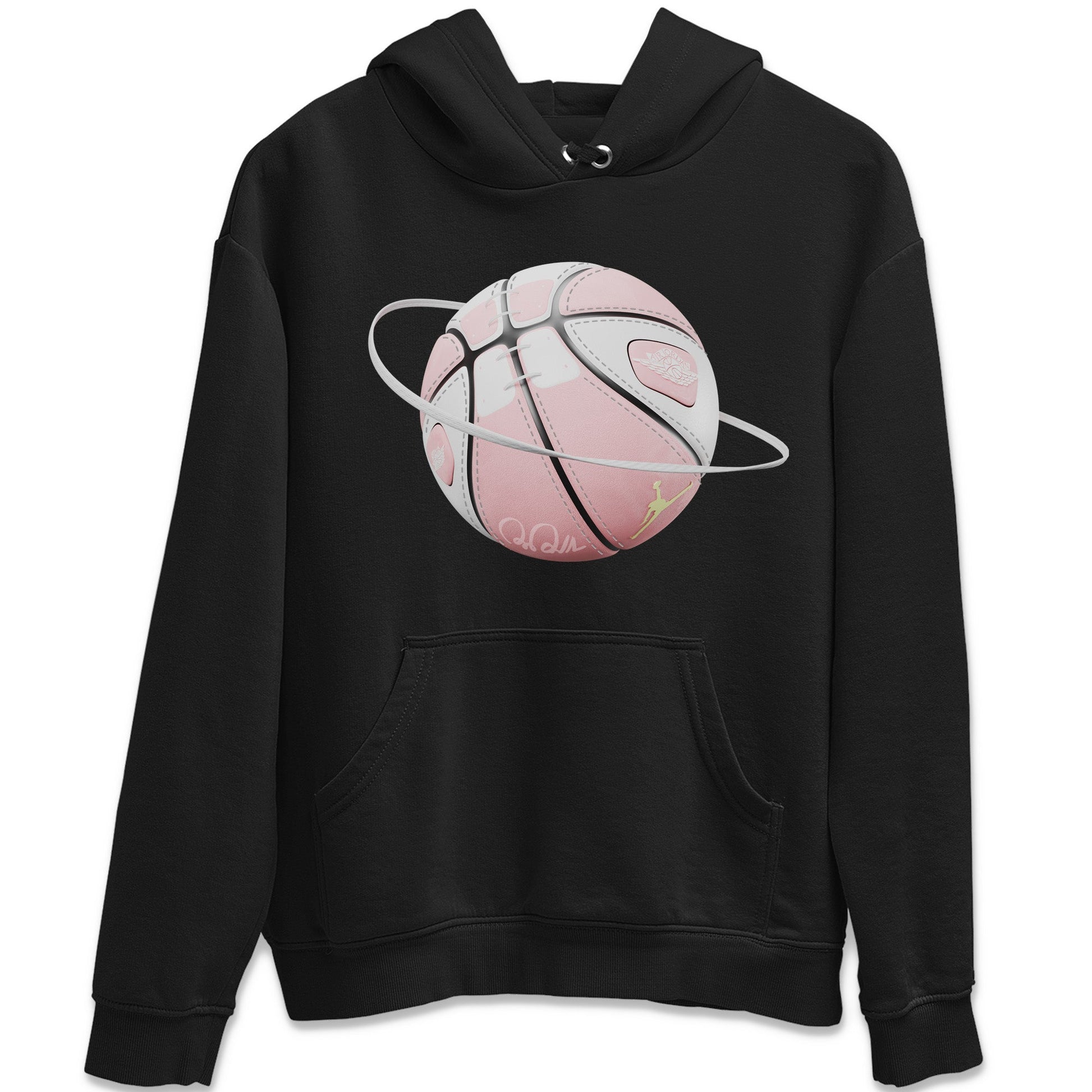 AJ1 Retro High OG Washed Pink Sneaker Match Tees Basketball Planet Sneaker Tees AJ1 Retro High OG Washed Pink Sneaker Release Tees Unisex Shirts Black 2