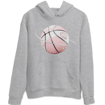 AJ1 Retro High OG Washed Pink Sneaker Match Tees Basketball Planet Sneaker Tees AJ1 Retro High OG Washed Pink Sneaker Release Tees Unisex Shirts Heather Grey 2
