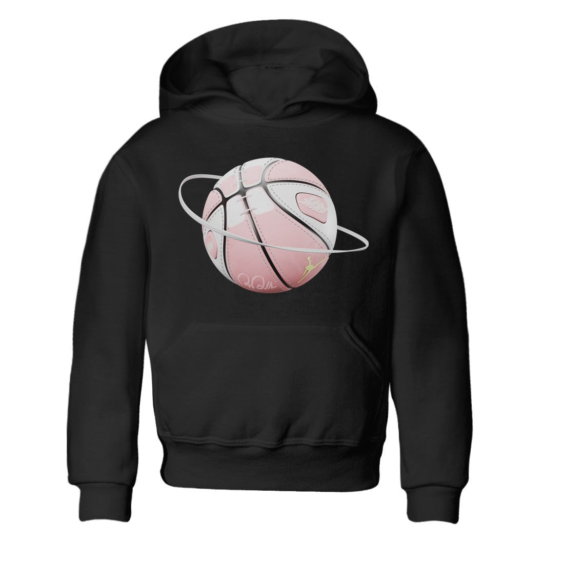 AJ1 Retro High OG Washed Pink Sneaker Match Tees Basketball Planet Sneaker Tees AJ1 Retro High OG Washed Pink Sneaker Release Tees Kids Shirts Black 2