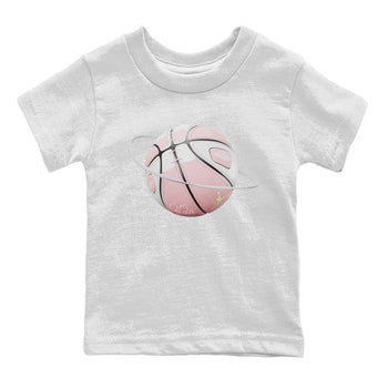 AJ1 Retro High OG Washed Pink Sneaker Match Tees Basketball Planet Sneaker Tees AJ1 Retro High OG Washed Pink Sneaker Release Tees Kids Shirts White 2