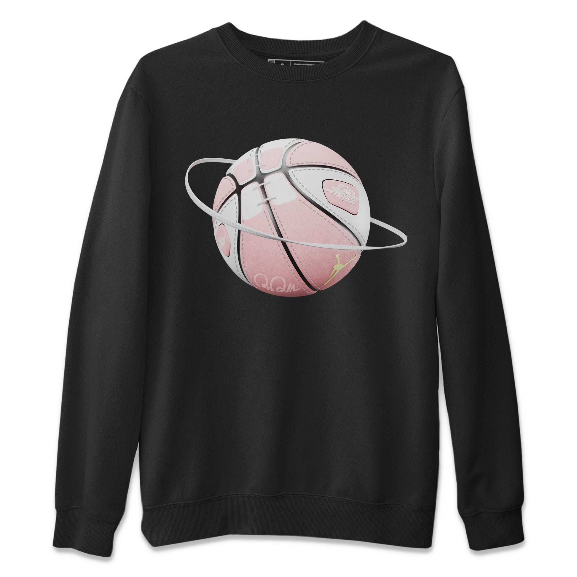 AJ1 Retro High OG Washed Pink Sneaker Match Tees Basketball Planet Sneaker Tees AJ1 Retro High OG Washed Pink Sneaker Release Tees Unisex Shirts Black 2