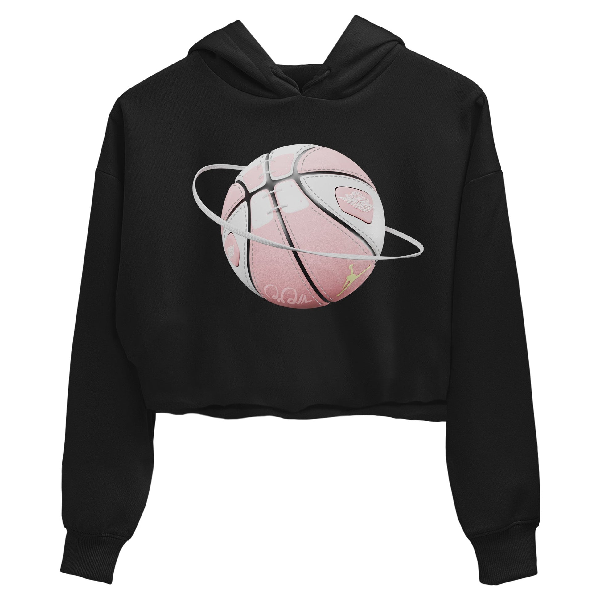 AJ1 Retro High OG Washed Pink Sneaker Match Tees Basketball Planet Sneaker Tees AJ1 Retro High OG Washed Pink Sneaker Release Tees Women's Shirts Black 2