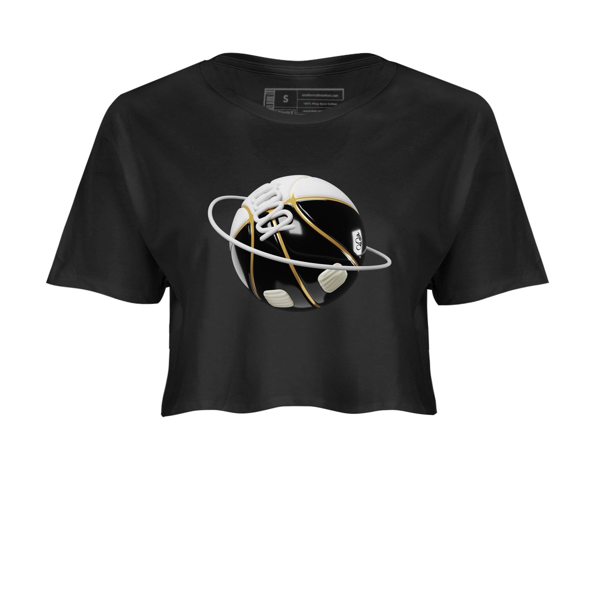 Air Jordan 11 Gratitude shirt to match jordans Basketball Planet sneaker tees AJ11 Gratitude SNRT Sneaker Release Tees Black 2 Crop T-Shirt