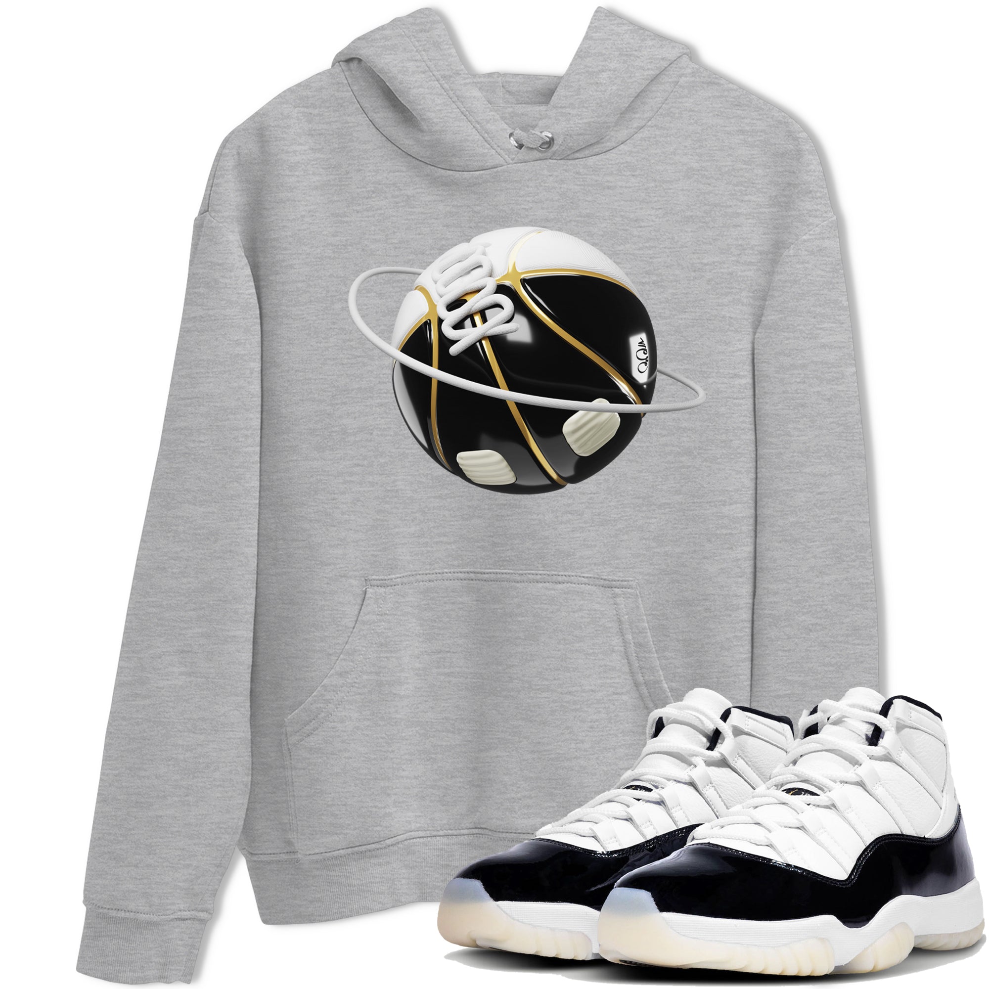 Air Jordan 11 Gratitude shirt to match jordans Basketball Planet sneaker tees AJ11 Gratitude SNRT Sneaker Release Tees Unisex Heather Grey 1 T-Shirt