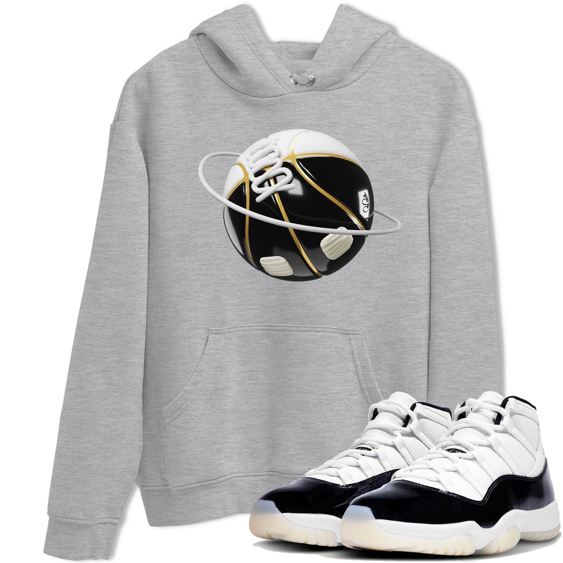 Air Jordan 11 Gratitude shirt to match jordans Basketball Planet sneaker tees AJ11 Gratitude SNRT Sneaker Release Tees Unisex Heather Grey 1 T-Shirt