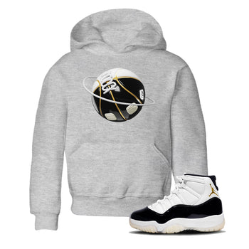 Air Jordan 11 Gratitude shirt to match jordans Basketball Planet sneaker tees AJ11 Gratitude SNRT Sneaker Release Tees Baby Toddler Heather Grey 1 T-Shirt