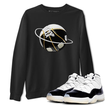 Air Jordan 11 Gratitude shirt to match jordans Basketball Planet sneaker tees AJ11 Gratitude SNRT Sneaker Release Tees Unisex Black 1 T-Shirt
