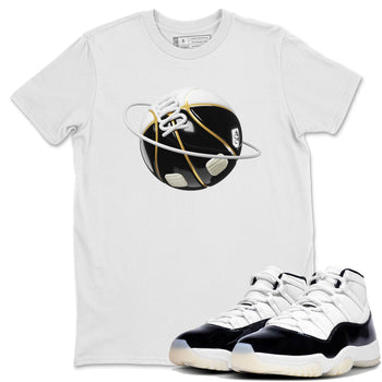 Air Jordan 11 Gratitude shirt to match jordans Basketball Planet sneaker tees AJ11 Gratitude SNRT Sneaker Release Tees Unisex White 1 T-Shirt