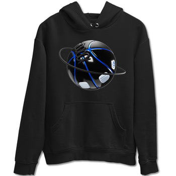 Air Jordan 11 Space shirt to match jordans Basketball Planet sneaker tees AJ11 Black and Varsity Royal SNRT Sneaker Release Tees unisex cotton Black 2 crew neck shirt