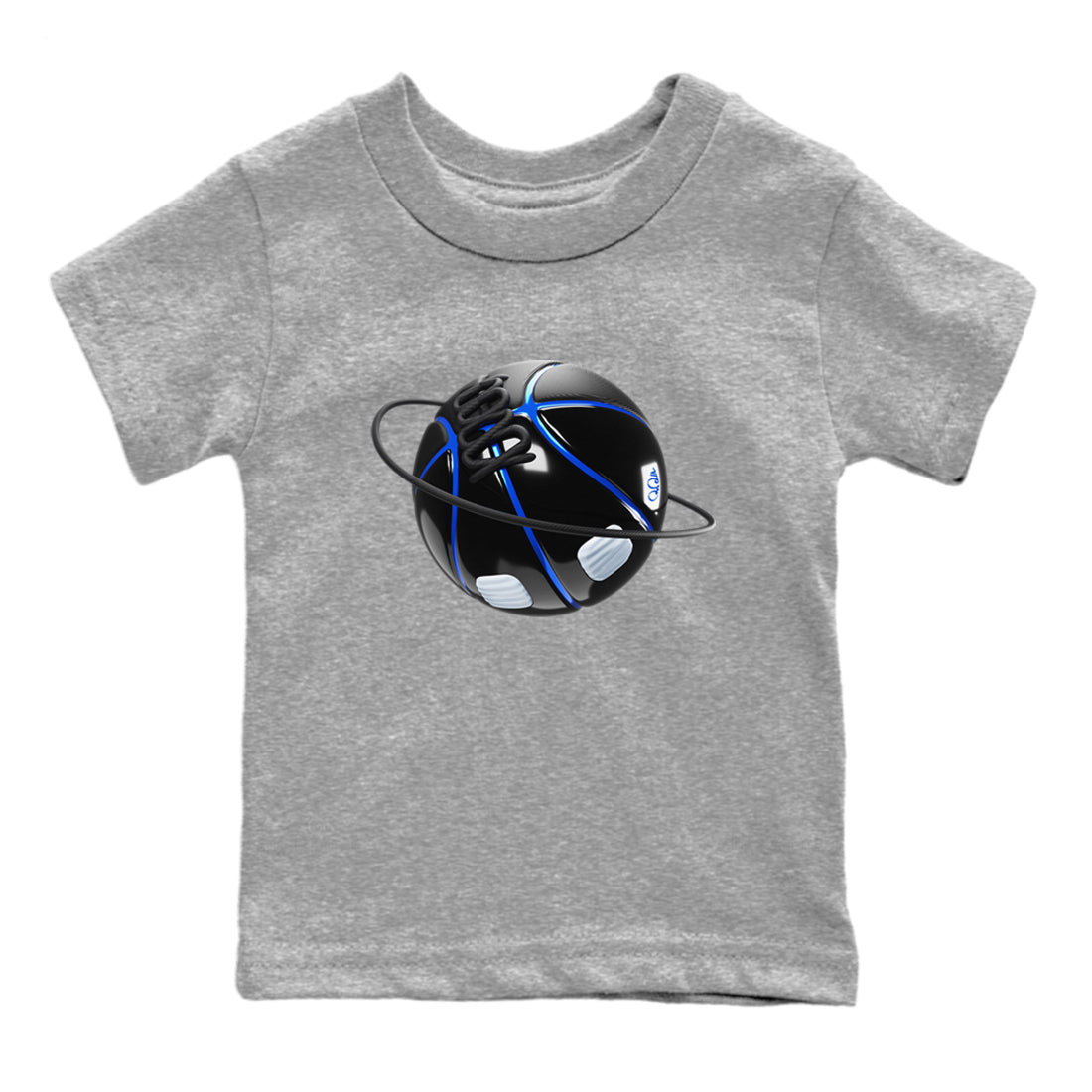Air Jordan 11 Space shirt to match jordans Basketball Planet sneaker tees AJ11 Black and Varsity Royal SNRT sneaker release tees baby toddler Heather Grey 2 cotton Shirt
