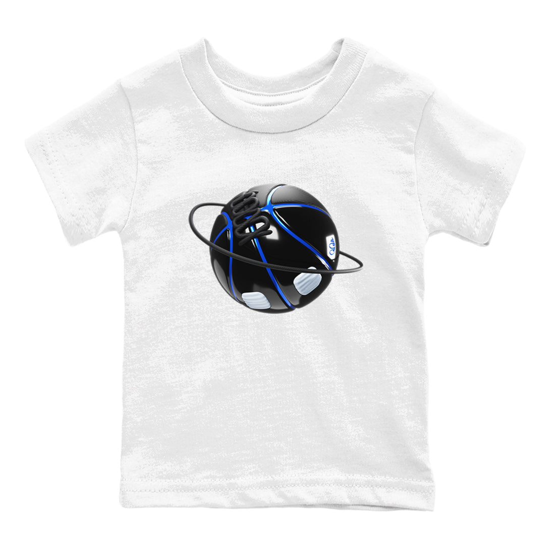 Air Jordan 11 Space shirt to match jordans Basketball Planet sneaker tees AJ11 Black and Varsity Royal SNRT sneaker release tees baby toddler White 2 cotton Shirt