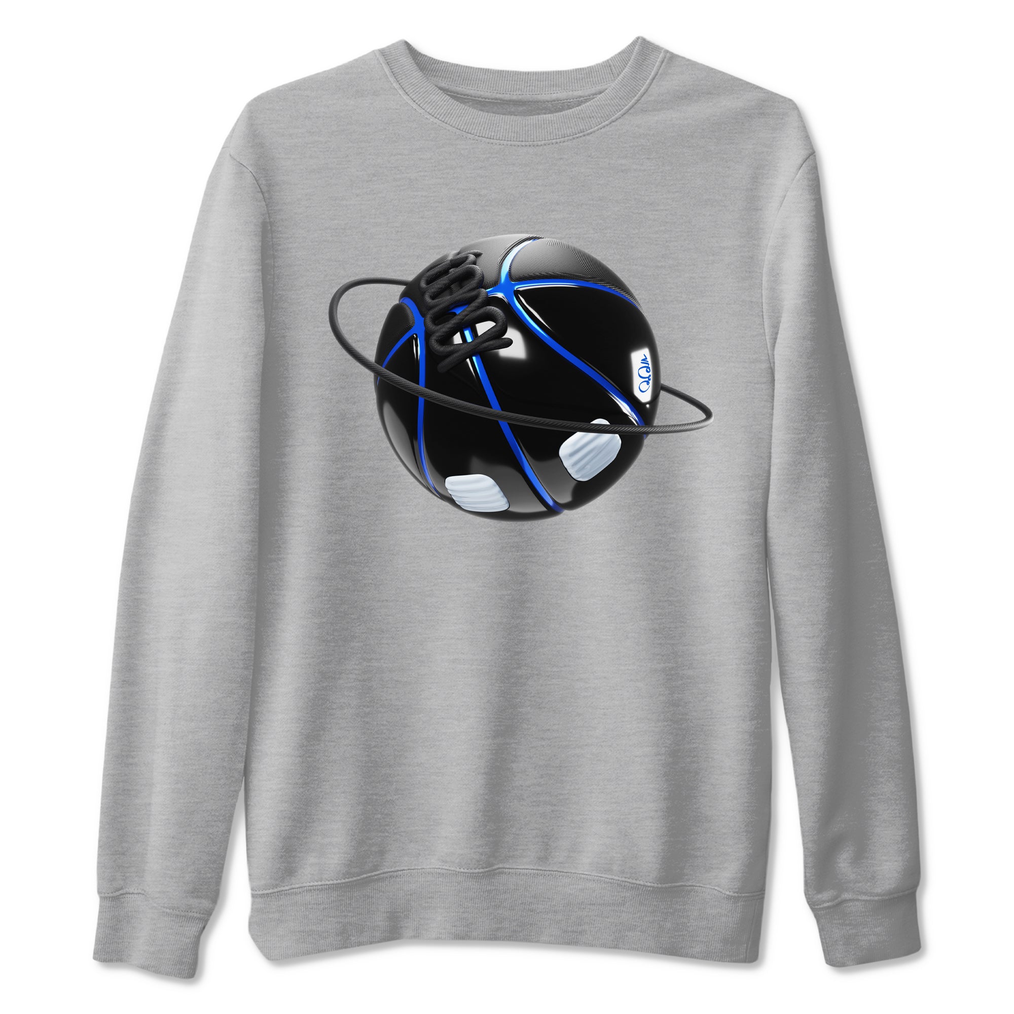 Air Jordan 11 Space shirt to match jordans Basketball Planet sneaker tees AJ11 Black and Varsity Royal SNRT Sneaker Release Tees unisex cotton Heather Grey 2 crew neck shirt