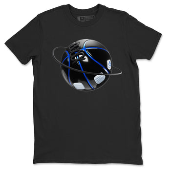 Air Jordan 11 Space shirt to match jordans Basketball Planet sneaker tees AJ11 Black and Varsity Royal SNRT Sneaker Release Tees unisex cotton Black 2 crew neck shirt