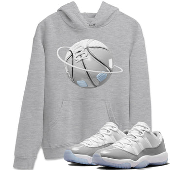 Air Jordan 11 White Cement Sneaker Match Tees Basketball Planet Sneaker Tees Air Jordan 11 Cement Grey Sneaker Release Tees Unisex Shirts Heather Grey 1