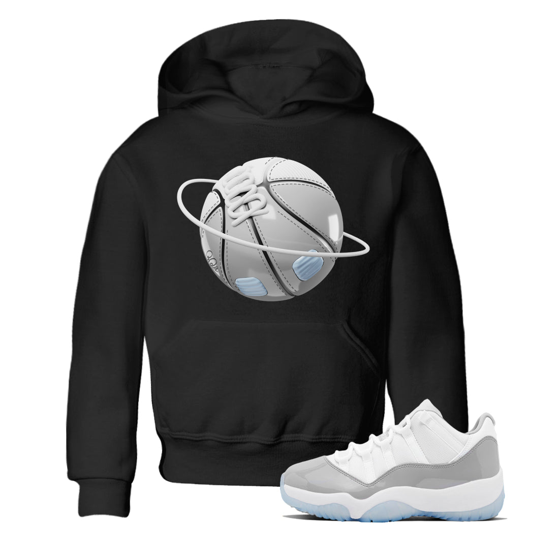 Air Jordan 11 White Cement Basketball Planet Baby and Kids Sneaker Tees Air Jordan 11 Cement Grey Kids Sneaker Tees Washing and Care Tip