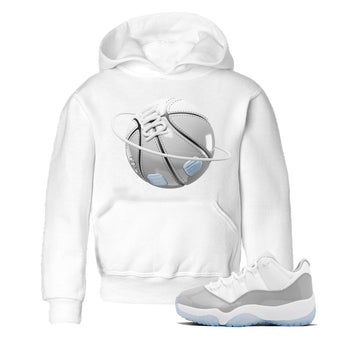 Air Jordan 11 White Cement Sneaker Match Tees Basketball Planet Sneaker Tees Air Jordan 11 Cement Grey Sneaker Release Tees Kids Shirts White 1
