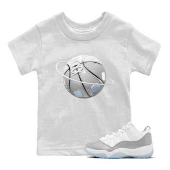 Air Jordan 11 White Cement Sneaker Match Tees Basketball Planet Sneaker Tees Air Jordan 11 Cement Grey Sneaker Release Tees Kids Shirts White 1