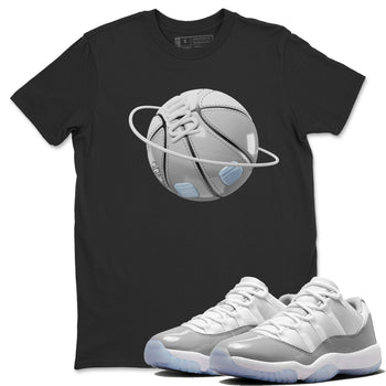 Air Jordan 11 White Cement Sneaker Match Tees Basketball Planet Sneaker Tees Air Jordan 11 Cement Grey Sneaker Release Tees Unisex Shirts Black 1