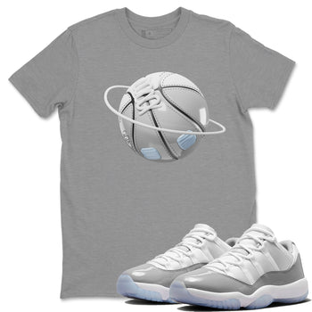 Air Jordan 11 White Cement Basketball Planet Crew Neck Sneaker Tees Air Jordan 11 Cement Grey Sneaker T-Shirts Size Chart