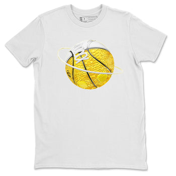 Air Jordan 11 Yellow Python Sneaker Match Tees Basketball Planet Sneaker Tees AJ11 Yellow Python Sneaker Release Tees Unisex Shirts White 2