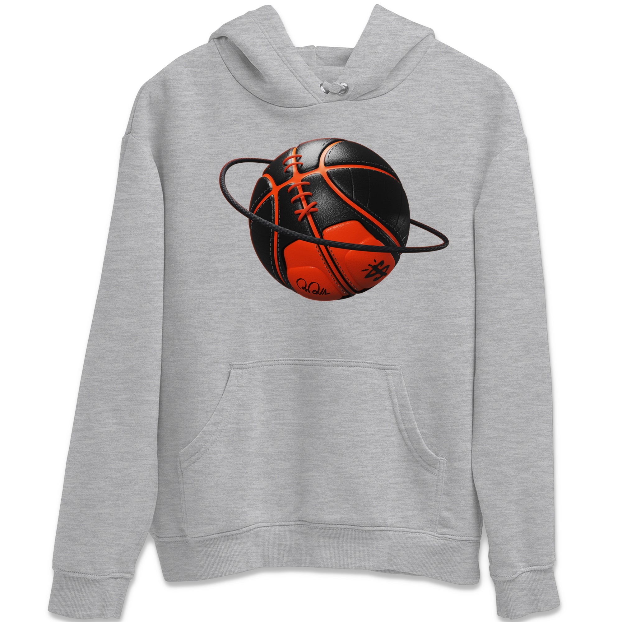 Air Jordan 12 Brilliant Orange Sneaker Match Tees Basketball Planet Sneaker Tees AJ12 Brilliant Orange Sneaker Release Tees Unisex Shirts Heather Grey 2