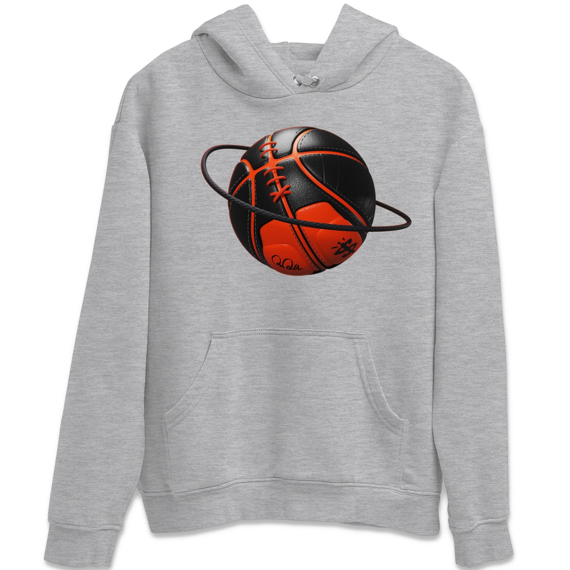 Air Jordan 12 Brilliant Orange Sneaker Match Tees Basketball Planet Sneaker Tees AJ12 Brilliant Orange Sneaker Release Tees Unisex Shirts Heather Grey 2