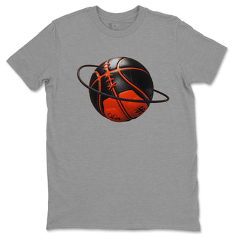 Air Jordan 12 Brilliant Orange Sneaker Match Tees Basketball Planet Sneaker Tees AJ12 Brilliant Orange Sneaker Release Tees Unisex Shirts Heather Grey 2