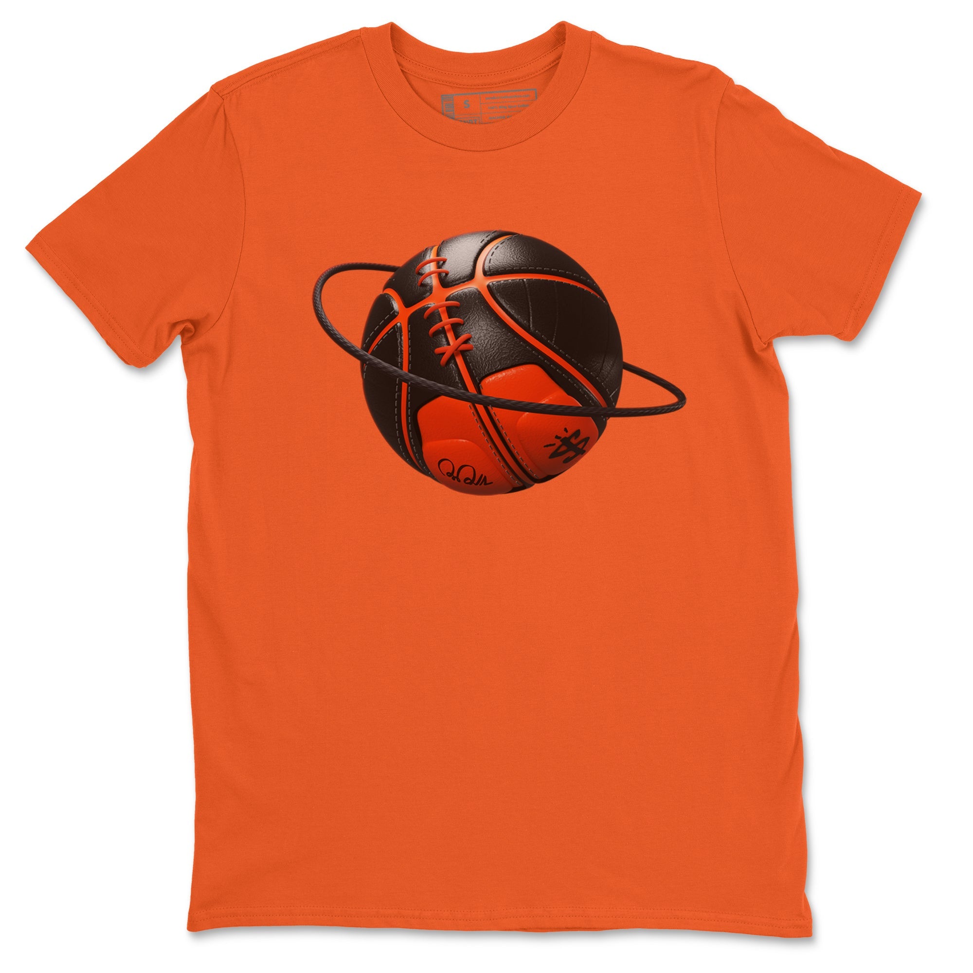 Air Jordan 12 Brilliant Orange Sneaker Match Tees Basketball Planet Sneaker Tees AJ12 Brilliant Orange Sneaker Release Tees Unisex Shirts Orange 2