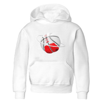 Air Jordan 12 Cherry Sneaker Match Tees Basketball Planet Sneaker Tees AJ12 Cherry Sneaker Release Tees Kids Shirts White 2