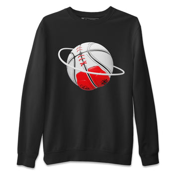Air Jordan 12 Cherry Sneaker Match Tees Basketball Planet Sneaker Tees AJ12 Cherry Sneaker Release Tees Unisex Shirts Black 2