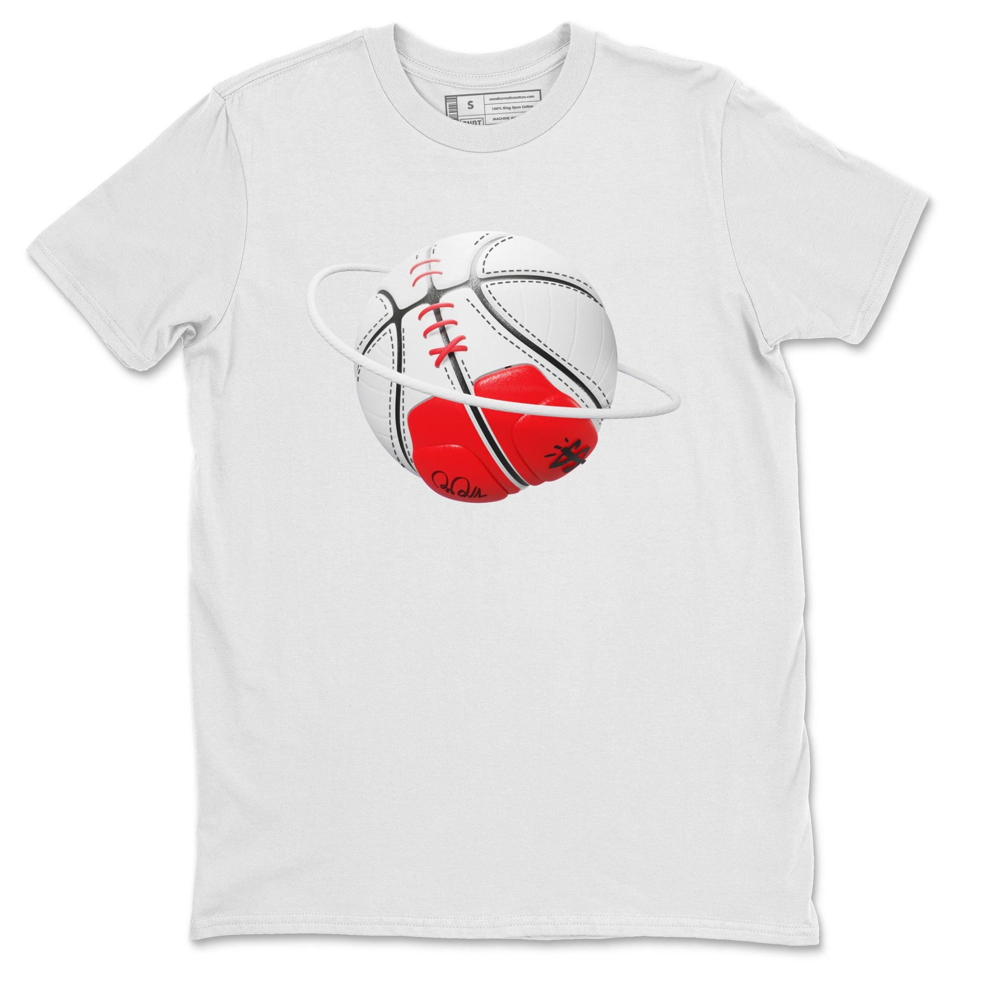 Air Jordan 12 Cherry Sneaker Match Tees Basketball Planet Sneaker Tees AJ12 Cherry Sneaker Release Tees Unisex Shirts White 2