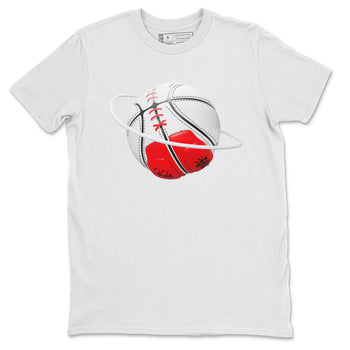 Air Jordan 12 Cherry Sneaker Match Tees Basketball Planet Sneaker Tees AJ12 Cherry Sneaker Release Tees Unisex Shirts White 2