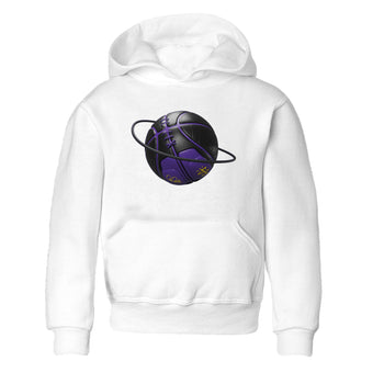 Air Jordan 12 Field Purple Sneaker Match Tees Basketball Planet Sneaker Tees AJJordan 12 Lakers Sneaker Release Tees Kids Shirts White 2