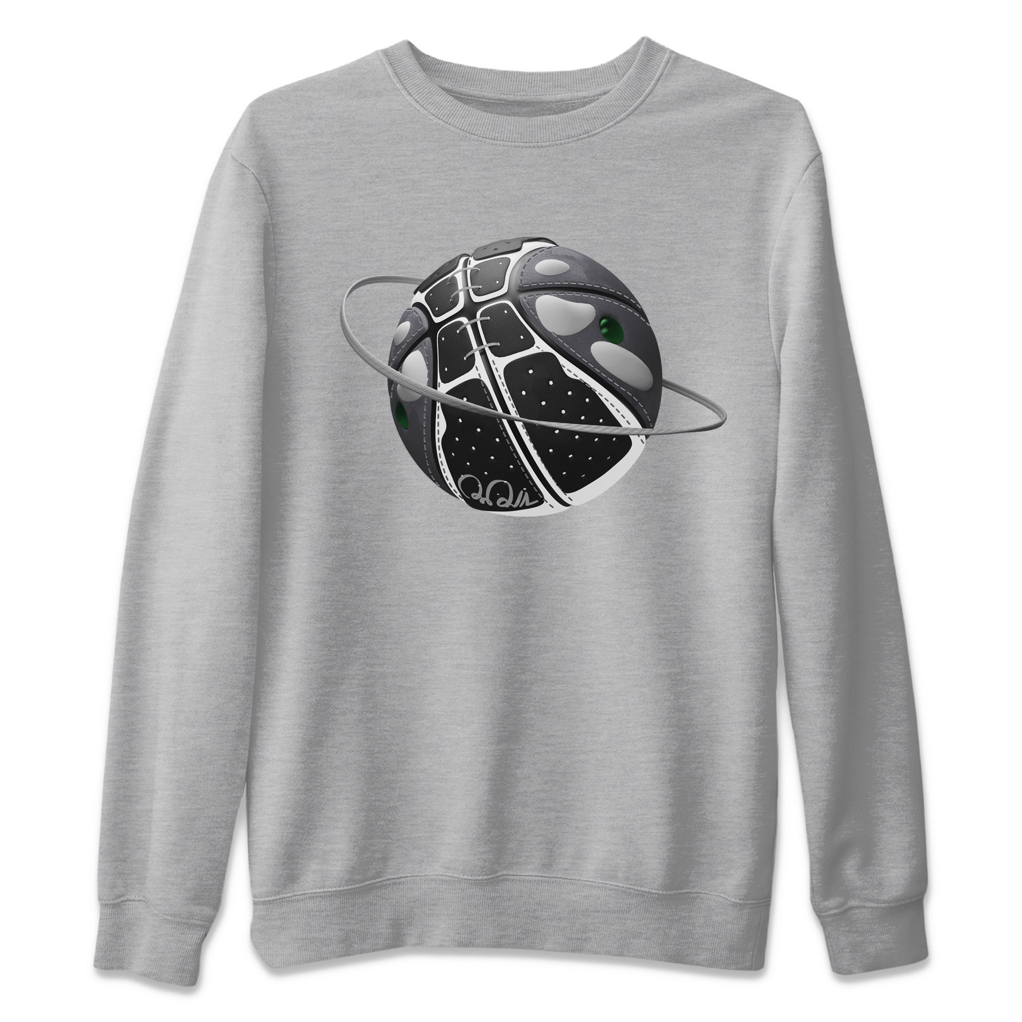 Air Jordan 13 Black Flint Sneaker Match Tees Basketball Planet Sneaker Tees AJ13 Retro Black Flint Sneaker Release Tees Unisex Shirts Heather Grey 2