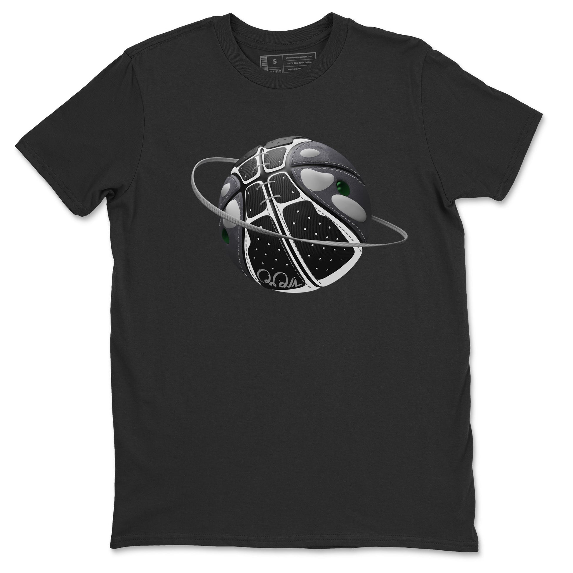 Air Jordan 13 Black Flint Sneaker Match Tees Basketball Planet Sneaker Tees AJ13 Retro Black Flint Sneaker Release Tees Unisex Shirts Black 2