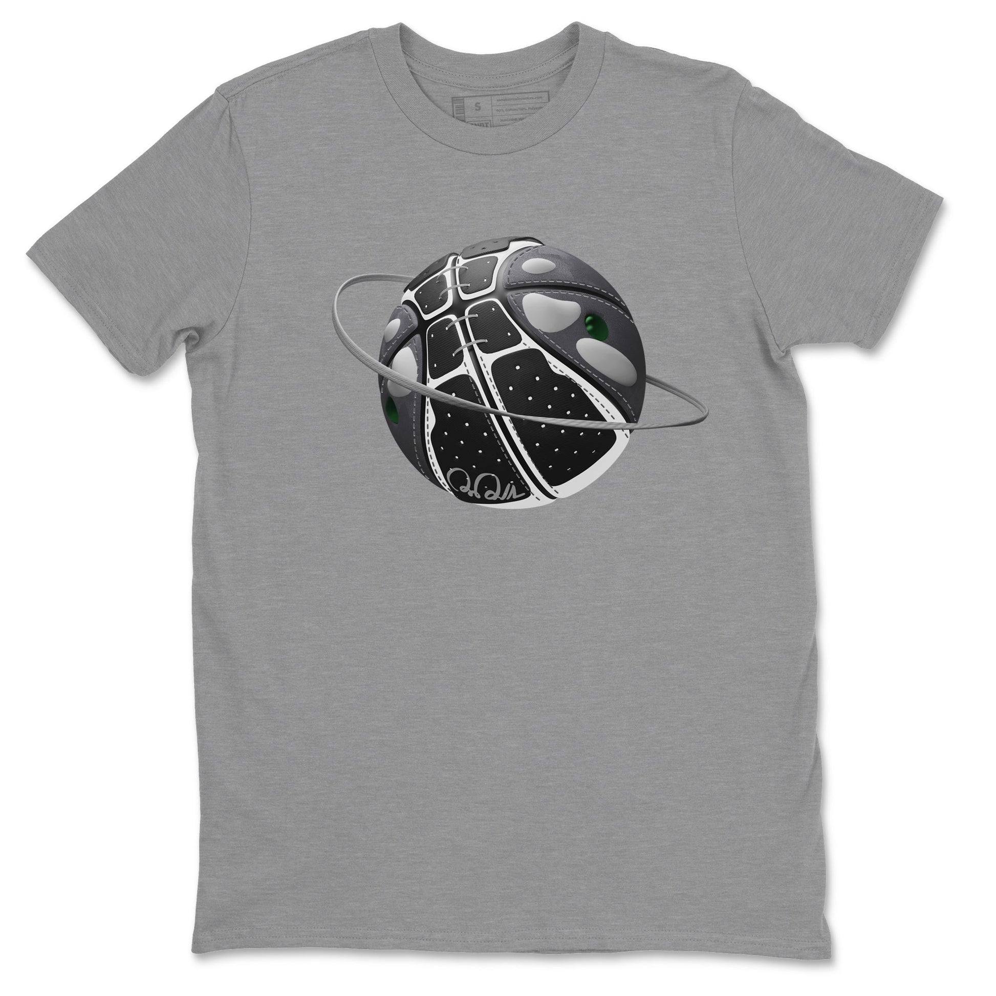 Air Jordan 13 Black Flint Sneaker Match Tees Basketball Planet Sneaker Tees AJ13 Retro Black Flint Sneaker Release Tees Unisex Shirts Heather Grey 2