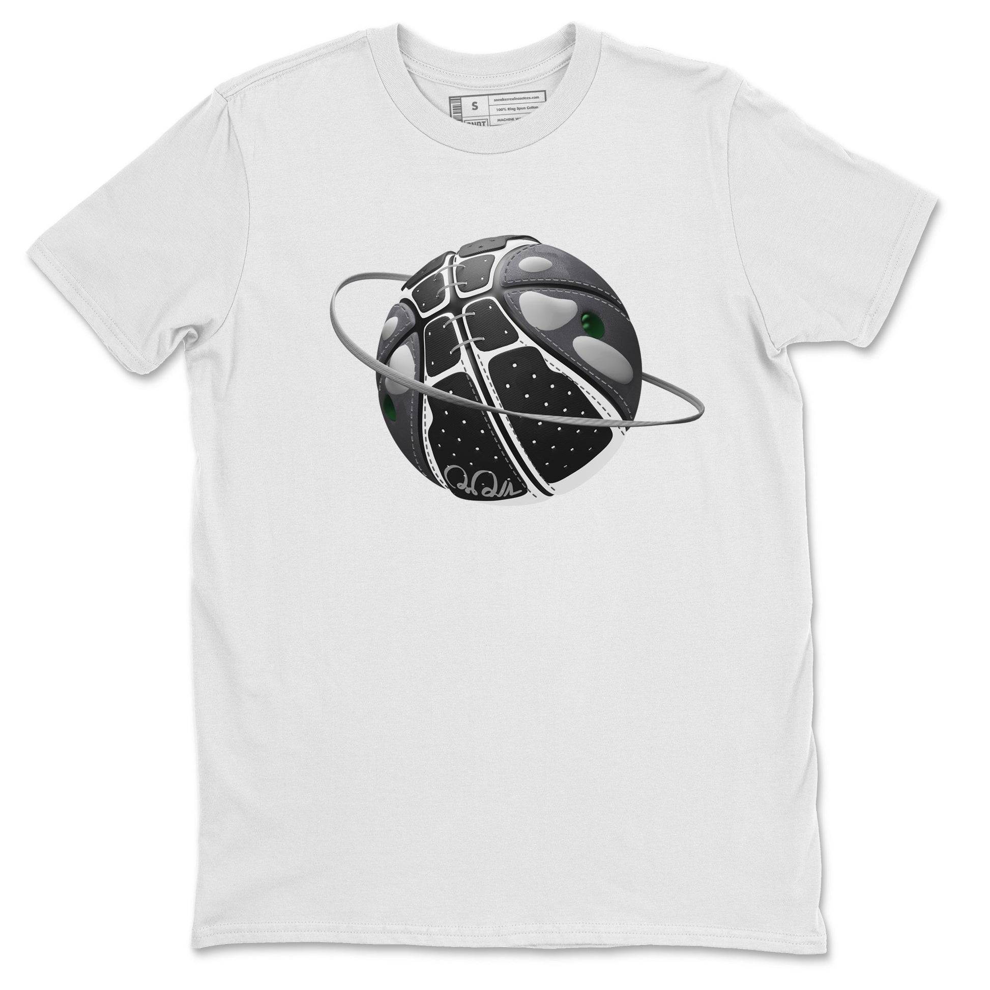 Air Jordan 13 Black Flint Sneaker Match Tees Basketball Planet Sneaker Tees AJ13 Retro Black Flint Sneaker Release Tees Unisex Shirts White 2