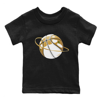 Air Jordan 13 Wheat Sneaker Match Tees Basketball Planet Sneaker Tees AJ13 Wheat Sneaker Release Tees Kids Shirts Black 2