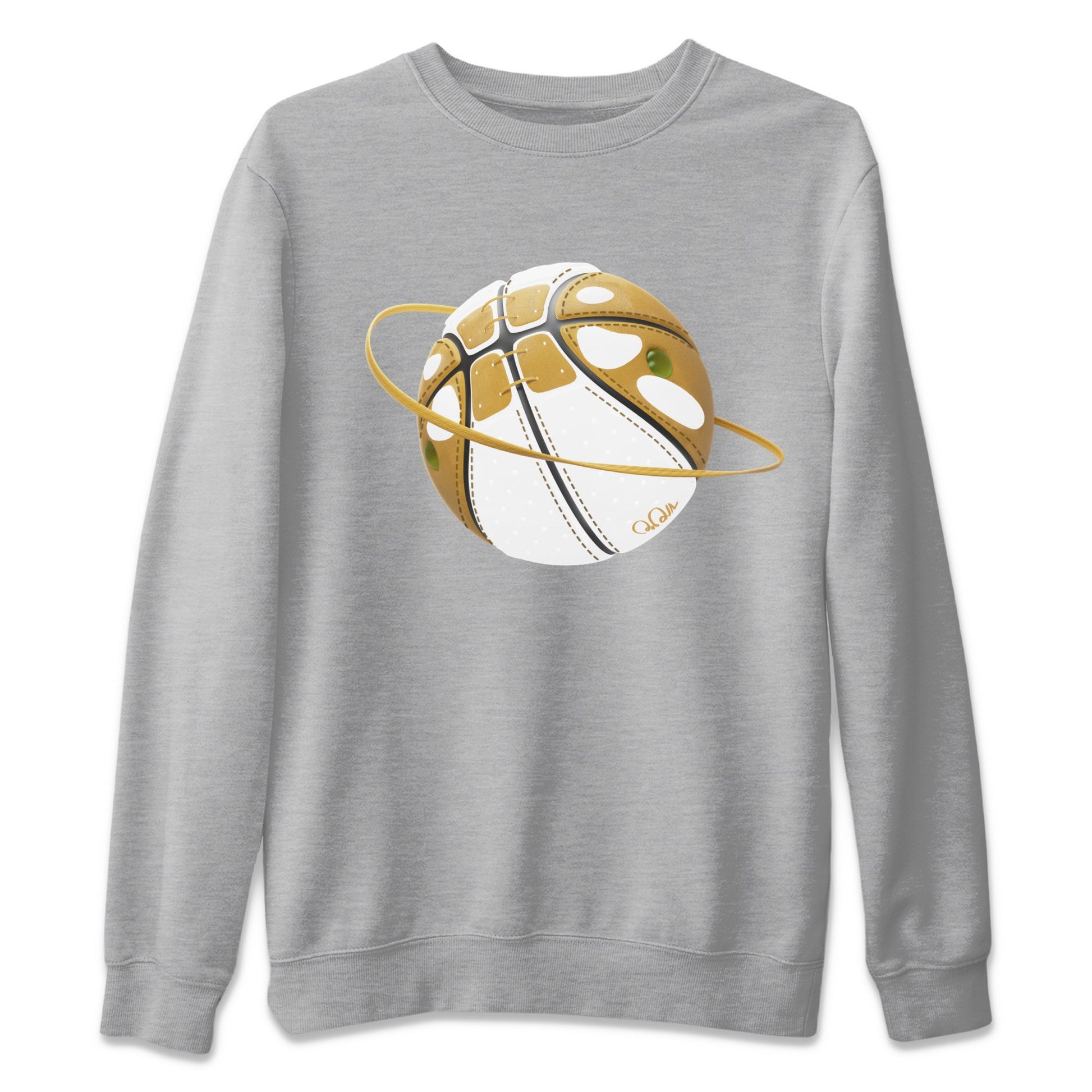 Air Jordan 13 Wheat Sneaker Match Tees Basketball Planet Sneaker Tees AJ13 Wheat Sneaker Release Tees Unisex Shirts Heather Grey 2