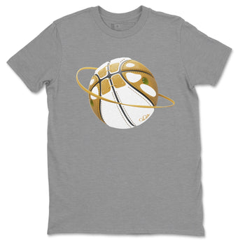 Air Jordan 13 Wheat Sneaker Match Tees Basketball Planet Sneaker Tees AJ13 Wheat Sneaker Release Tees Unisex Shirts Heather Grey 2