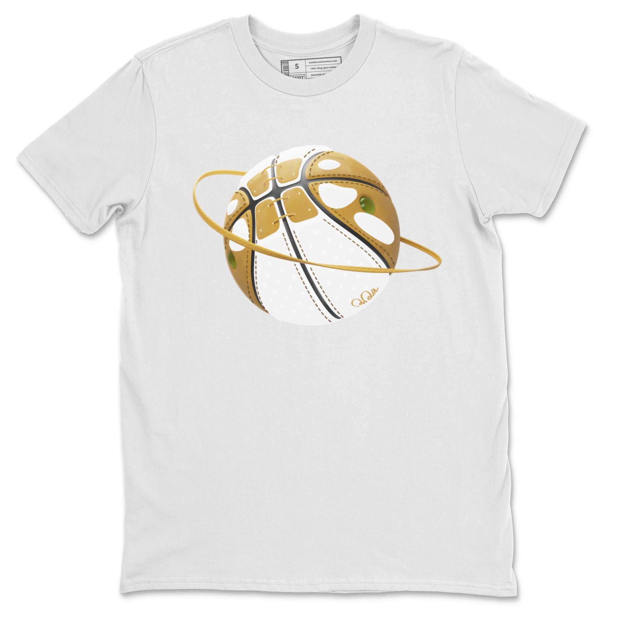 Air Jordan 13 Wheat Sneaker Match Tees Basketball Planet Sneaker Tees AJ13 Wheat Sneaker Release Tees Unisex Shirts White 2