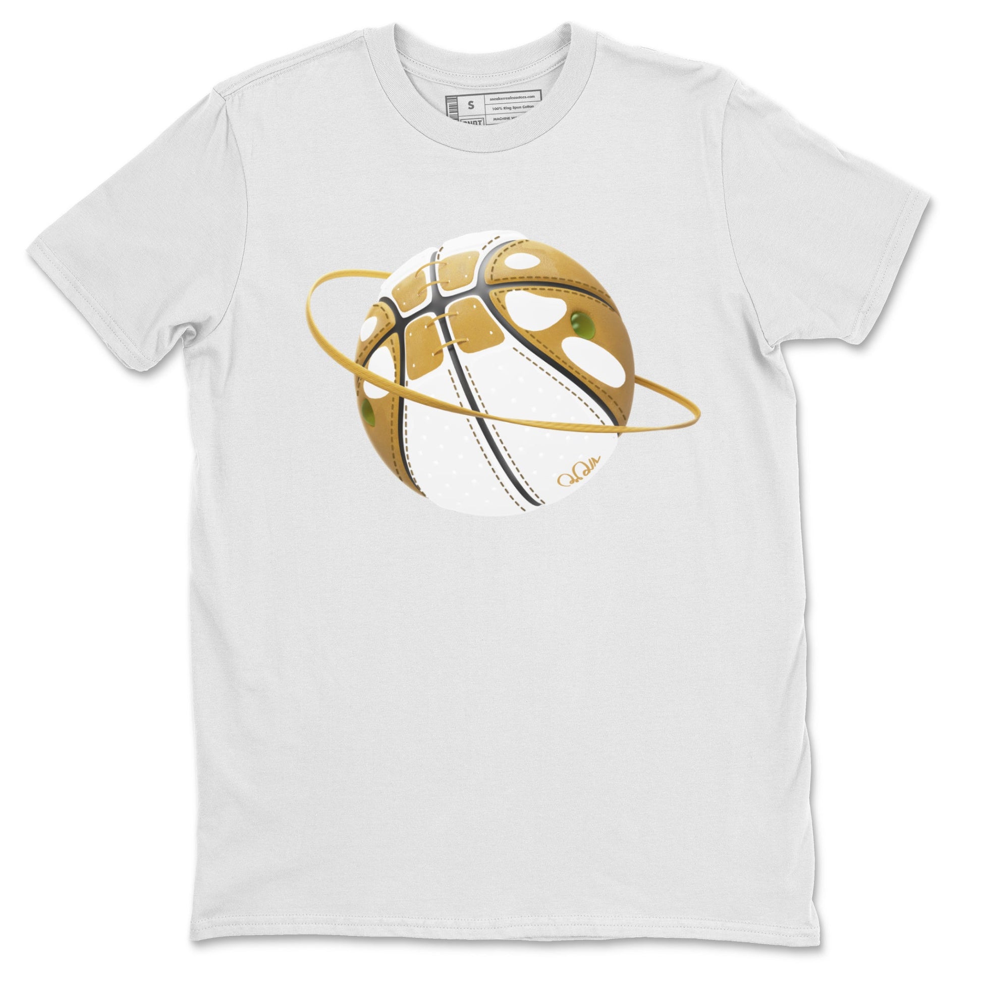 Air Jordan 13 Wheat Sneaker Match Tees Basketball Planet Sneaker Tees AJ13 Wheat Sneaker Release Tees Unisex Shirts White 2