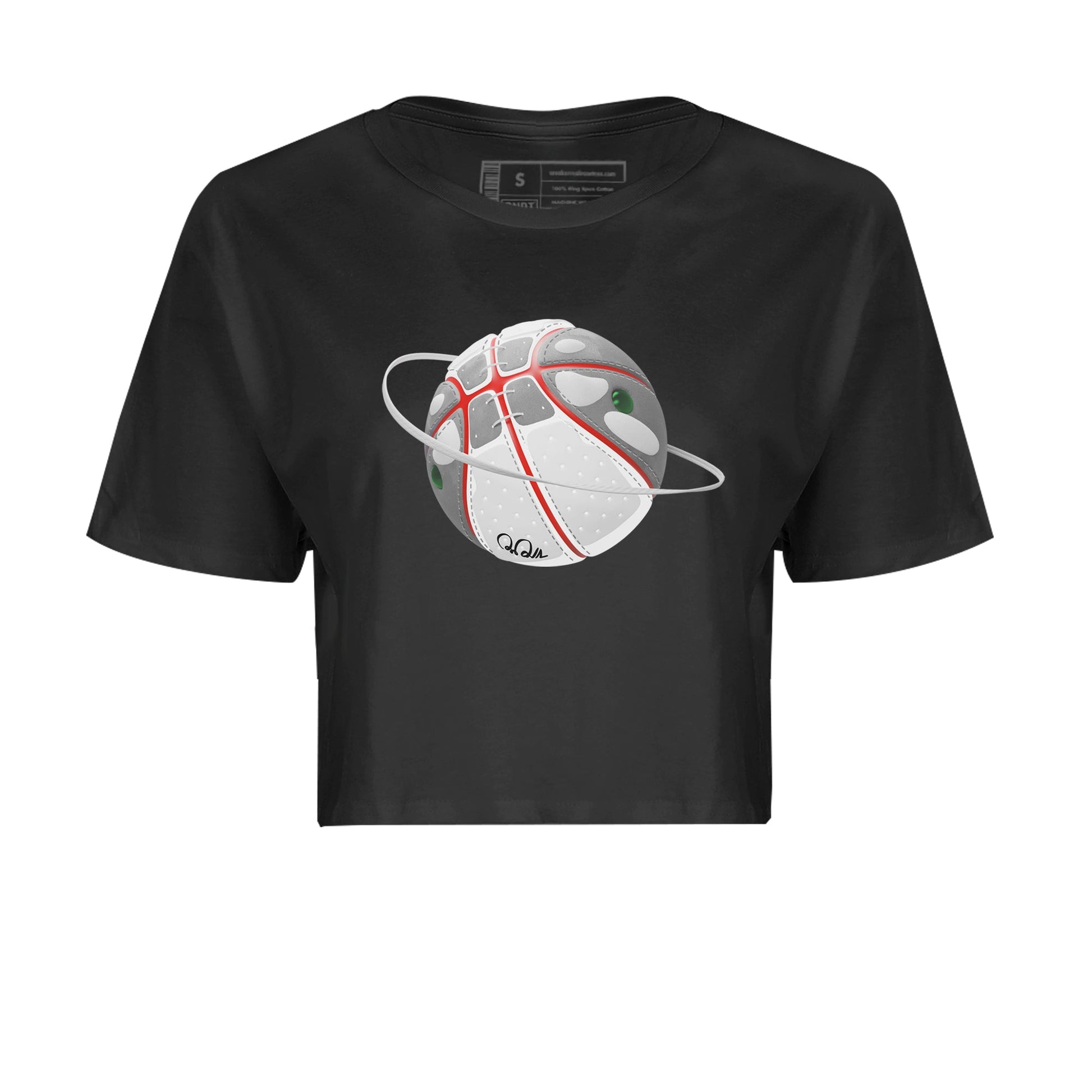 Air Jordan 13 Wolf Grey Sneaker Match Tees Basketball Planet Sneaker Tees AJ13 Wolf Grey Sneaker Release Tees Women's Shirts Black 2