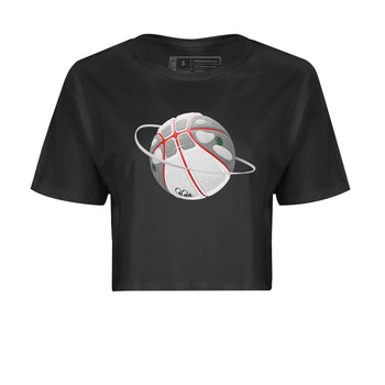 Air Jordan 13 Wolf Grey Sneaker Match Tees Basketball Planet Sneaker Tees AJ13 Wolf Grey Sneaker Release Tees Women's Shirts Black 2